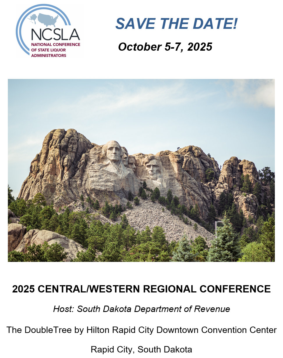NCSLA Central/Western Regional Conference hosted by South Dakota Department of Revenue, Rapid City, SD, October 5–7, 2025