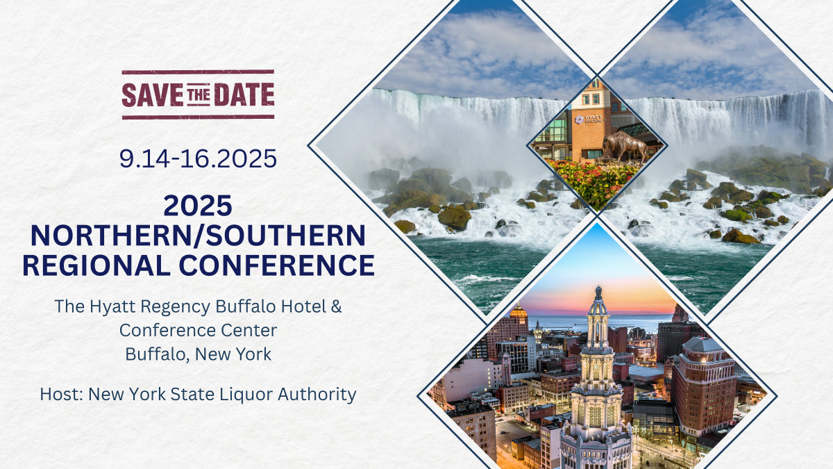 NCSLA Northern/Southern Regional Conference hosted by New York State Liquor Authority, Buffalo, NY, September 14–16, 2025